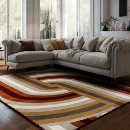 sapana carpet-mats Brown Abstract Polypropylene 6 ft x 9 ft Machine Made Carpet-picture-14