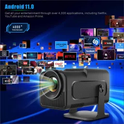 TOPPRO HY320 Mini 4K Support Native HD Android 11 WiFi 6/BT 5.0 Freestyle Auto Keystone (5000 lm / 1 Speaker / Wireless / Remote Controller) Portable Projector image 2