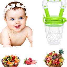 BPA-Free Silicone Food Nibbler Ideal for First Foods and Teething- Silicone, Plastic-15