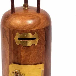 Wooden Cylinder shaped Money Bank | Piggy Bank | Gullak for Kids | Birthday Gift for Kids and Adults | Handmade Wooden Coin Box Holder | Money Box Coin Bank with Lock Coin Bank-image-44