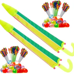 (2 Umbrella Pichkari + 6 Magic Balloon)for Kids Holi & Pool Party Fun Water Gun-image-81