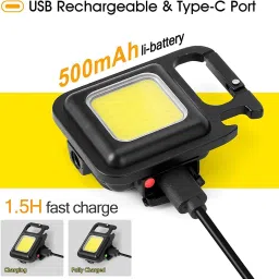 wildio Mini Torch Light With Keychain Led Light 2 hrs Torch Emergency Light image 4