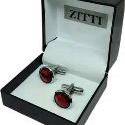 Zitti Metal, Stainless Steel, Alloy, Brass, Silver Cufflink-image-94