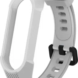 Epaal Rugged and Tough Bracelet Silicone Strap (Ash Grey) for Mi Band 5 / Mi Band 6 Smart Watch Strap-picture-29