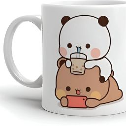 Bubu Dudu Stylish White Ceramic Printed Design Perfect Gift Ceramic Coffee Mug-image-7