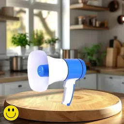Handheld Megaphone with Siren, Microphone & Rechargeable for Outdoor EventsB296 Bhopu Portable Megaphone, Siren Loudspeaker Function and Long Battery BackupY296 Outdoor PA System-1