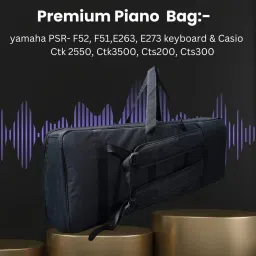 amg music Keyboard Bag for Yamaha PSR- F52 F51 E263 E273 Casio Ctk 2550 3500 Cts200 Cts300 Keyboard Bag image 4
