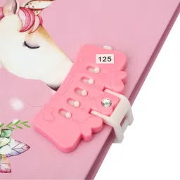 technochitra Unicorn Password Lock Diary for Girls A5 Notebook Single 80 Pages image 2