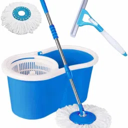 360 Degree Self Spin Wringing With 2 Super Absorbers Mop Set, Mop, Cleaning Wipe Mop Rod-picture-10