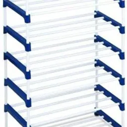 Multi Utility Metal Book/Shoe/Cloth Foldable Rack With Cover For Anywhere Use Metal Open Book Shelf-1