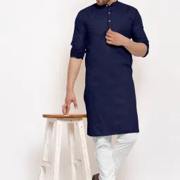 Men Pure Cotton Kurta Pyjama Set-image-16