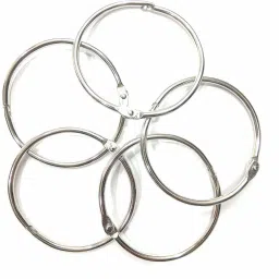 Arham Metal Loose Leaf Book Binder Buckle Rings Scrapbook Sketchbook Craft Photo Album DIY Binding Ring Size :- 5 cm 5 Pieces Manual Ring Binder-29