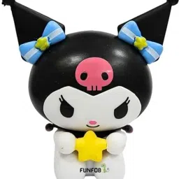 Kuromi Action Figure Height -7.5cm Collectible Kuromi White Black with Star-image-23