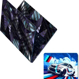 Flipkart SmartBuy Combo of Full Body Laptop Skin and Mouse Pad - Geometric Twilight No Residue Removable Self Adhesive Vinyl Reusable Laptop Skin Compatible for 15.6 inch-image-41