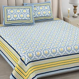 urban jaipur Cotton King Flat 300 TC Geometric Bedsheet-picture-33