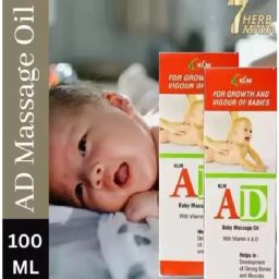 DRTH9DE Baby Massage Oil with Vitamin A, D, E, and Olive Oil, 100ml (Pack of 2)-image-18
