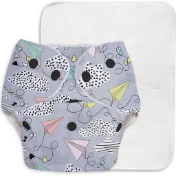 superbottoms 2 BASIC 100% Organic Cloth Diapers 2 with Quick Dry pads | 3m-3yrs - Assorted image 2