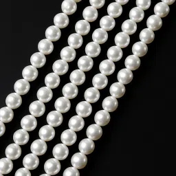 6 MM WHITE Plastic Beads for Art & Craft - 1500 pcs-image-15