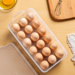 Stackable Plastic Egg Cartons,Egg Holder Fits 18 Egg Cooker-image-26