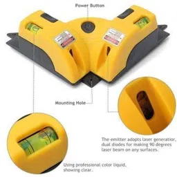 baoer Laser Liner Square Level-01 Laser Liner Line Projection Square Level/Right Angle Non-magnetic Line Level image 3