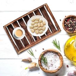 Wooden Serving Tray, Tea/ Coffee Tray for Tableware & Dinnerware Kitchen used Tray-image-92