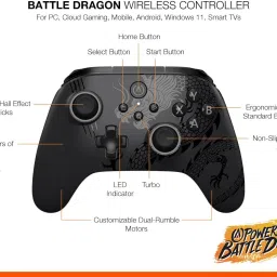 PowerA Battle Dragon™ Wireless Controller for PC and Cloud GamingGamepad image 2