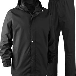 Solid Men Raincoat-image-74