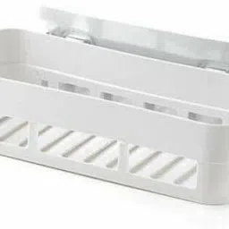 Self Adhesive Wall Mounted Soap Stand and Bathroom Shelves Self Stick Plastic Wall Shelf-image-93