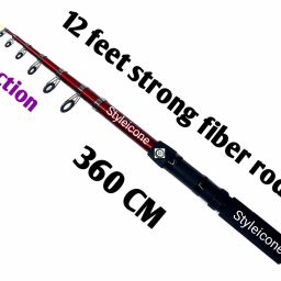 One Clik Fishing Rod 360 STLYE452 ROD 3.6M -QS707 Red Fishing Rod-image-34