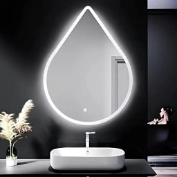 Led Mirror for bathroom Water Drop || Size 18x24, Bathroom Mirror-image-48
