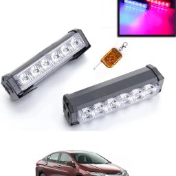 6LED/12V Police Light With Remote Red/Blue Colour For Car-59 Fog Lamp Car LED for Honda (12 V, 55 W)-image-43