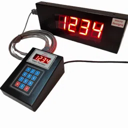 microdesigns 4-digit Token Display System with display unit; Ding Dong sound; 5 m cable Indoor PA System image 2