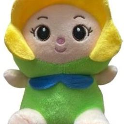 Plush Flower Doll, Green and Yellow, Soft Baby Toy - 22 cm-image-13