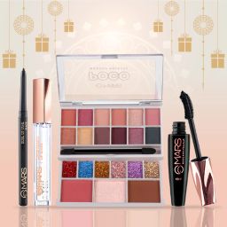 4 In 1 Makeup Combo Gift For Women & Girls | Mascara, Kajal, Lip Gloss, Kit (03)-17