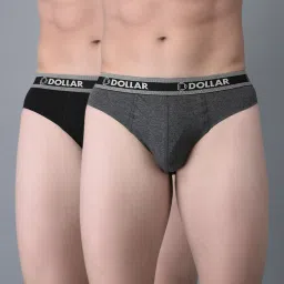 Pack of 2 Cotton Double Pouch Support Solid Men Brief-8