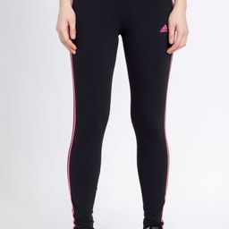 adidas Striped Women Black Tights-picture-38