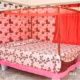 HDPE - High Density Poly Ethylene Adults Washable S271Mosquito Net for Double Bed Nylon for , Size-6x6 FT Color-Red Mosquito Net-image-72