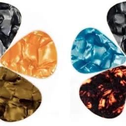 Guitar Picks Stylish Colorful Celluloid Guitar Picks Plectrums for Acoustic Guitar Electric Guitar Bass Ukulele 0.46mm (Guitar Picks Pack of 10 ) Guitar Pick-4