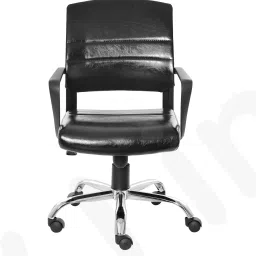 Leatherette Office Arm Chair-image-68