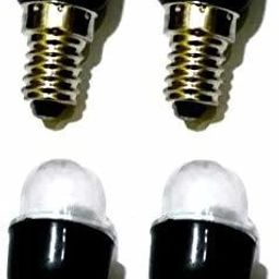 ZENITH Screw Type LED Bulb Suitable for Singer Domestic Front Loading Electric Embroidery Sewing Machines (Screw Type LED (Suitable Singer), 4) Pc-4
