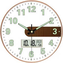 Analog-Digital 29.5 cm X 29.5 cm Wall Clock-3