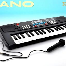 X335 Keys Piano Toy with Microphone, USB Power Cable & Sound Recording Best Birthday Gift for Boys and Girls Musical Instruments Analog Digital Piano-image-79