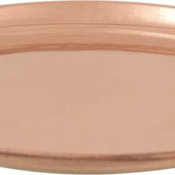 High Guage Copper Plate Plain Thali Dinner Plate-image-5