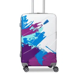 Polo Class Blue & Multicoloured Graphic Printed Trolley Bag-image-96