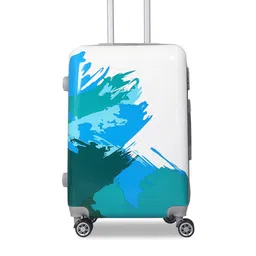 Polo Class Blue Graphic Printed Trolley Bag-55