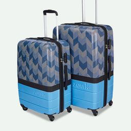 ZOUK Raahi Set Of 2 Printed Hard-Sided Medium Trolley Bag-4
