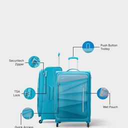 Skybags Textured Soft-Sided Large Trolley Bag image 3
