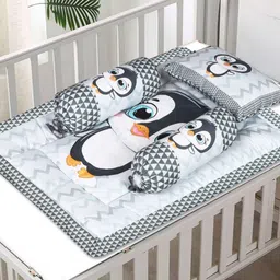 LOREM Infants Printed Cotton Baby Bed Set-5