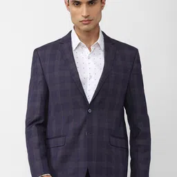 Van Heusen Men Checked Single Breasted Blazer-picture-41