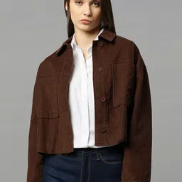 Dream of Glory Inc Spread Collar Corduroy Open Front Jacket-picture-14
